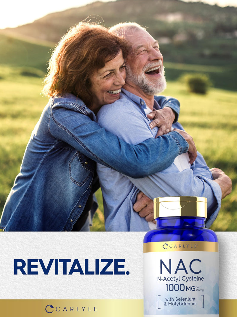 [Australia] - Carlyle NAC Supplement N-Acetyl Cysteine | 1000 mg | 80 Capsules | with Selenium & Molybdenum | Vegetarian, Non-GMO & Gluten Free 