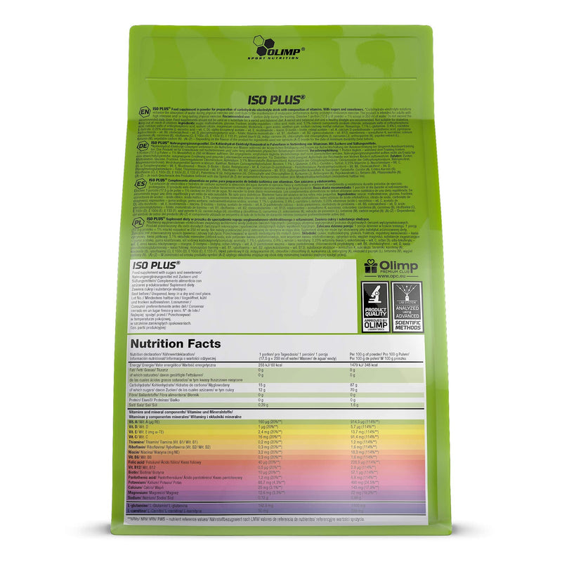 [Australia] - Olimp Iso Plus Powder Orange, pack of 1 (1 x 1,505 kg) 