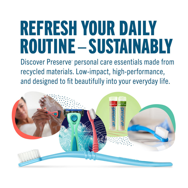 Preserve Shave 5 Five Blade Refillable Razor, Made from Recycled Materials, Sunshine Yellow