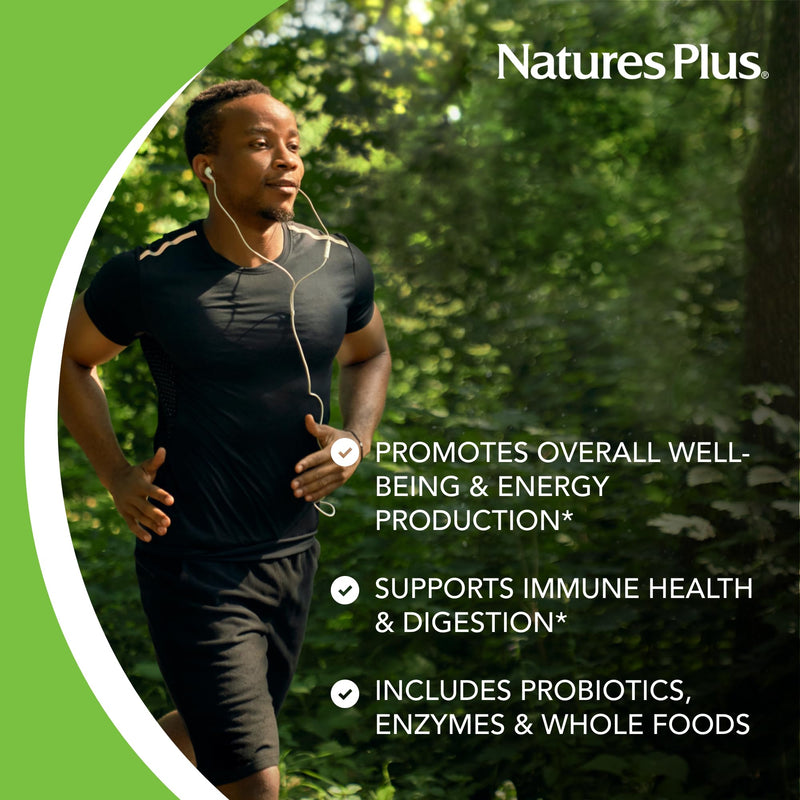 NaturesPlus Ultra Juice Multivitamin - 90 Bi-Layered Tablets - Whole Food Supplement with Fruits, Vegetables & Probiotics - Energy, Digestion & Immune Health Support - USDA Organic - 45 Servings