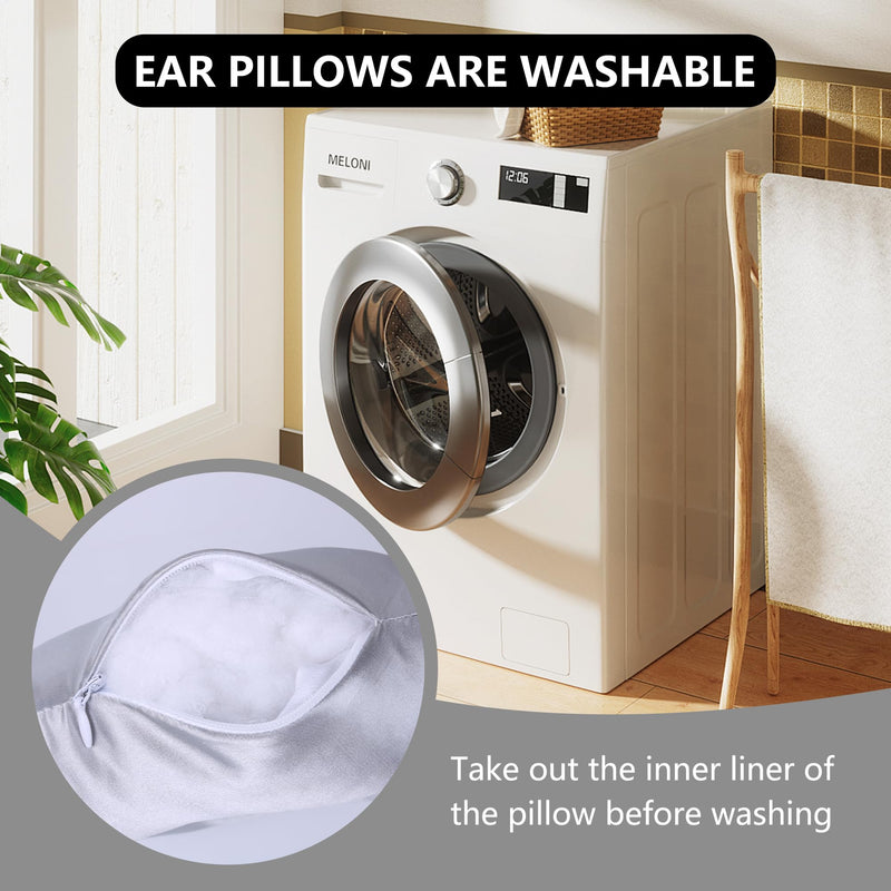 [Australia] - Donut Ear Piercing Pillow for Side Sleepers – Pain Relief, Earring Comfort, CNH Pillow with Ear Hole – Ideal for Side Sleeping with Pierced Ears (Gray) Gray 