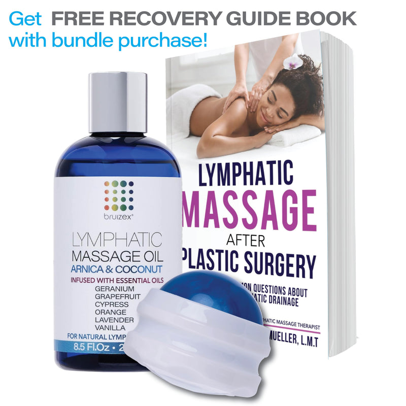 [Australia] - Lymphatic Drainage Massage Oil with Coconut & Arnica Oil for Post Surgery Recovery & Lymphatic Drainage Massager, Liposuction, 360 Lipo, BBL, Tummy Tuck, Fibrosis Treatment, Faja Body Shaper, 8.5 Oz Arnica and Coconut 8.5 Fl Oz (Pack of 1) 