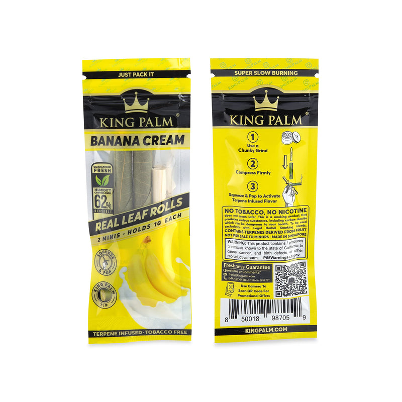 [Australia] - King Palm Flavors Mini Size Cones - 1 Pack, 2 Rolls Terpene Infused - Squeeze & Pop Pre Rolls - Organic Flavored Pre Rolled Cones - King Palm Flavors Cones (COMBO PACK - 1 OF EACH FLAVOR) COMBO PACK - 1 OF EACH FLAVOR 
