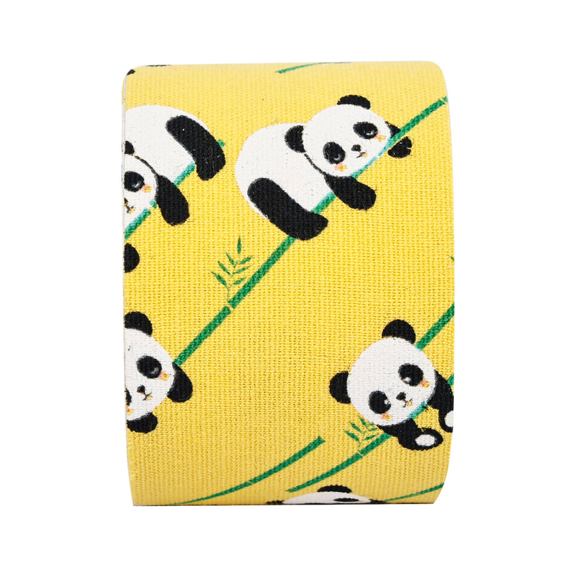 Waterproof Kinesiology Tape - 5m x 5cm, Latex-Free, Breathable Athletic Tape for Injury Support, Muscle Pain Relief, Joint Support & Physiotherapy (Panda) Panda