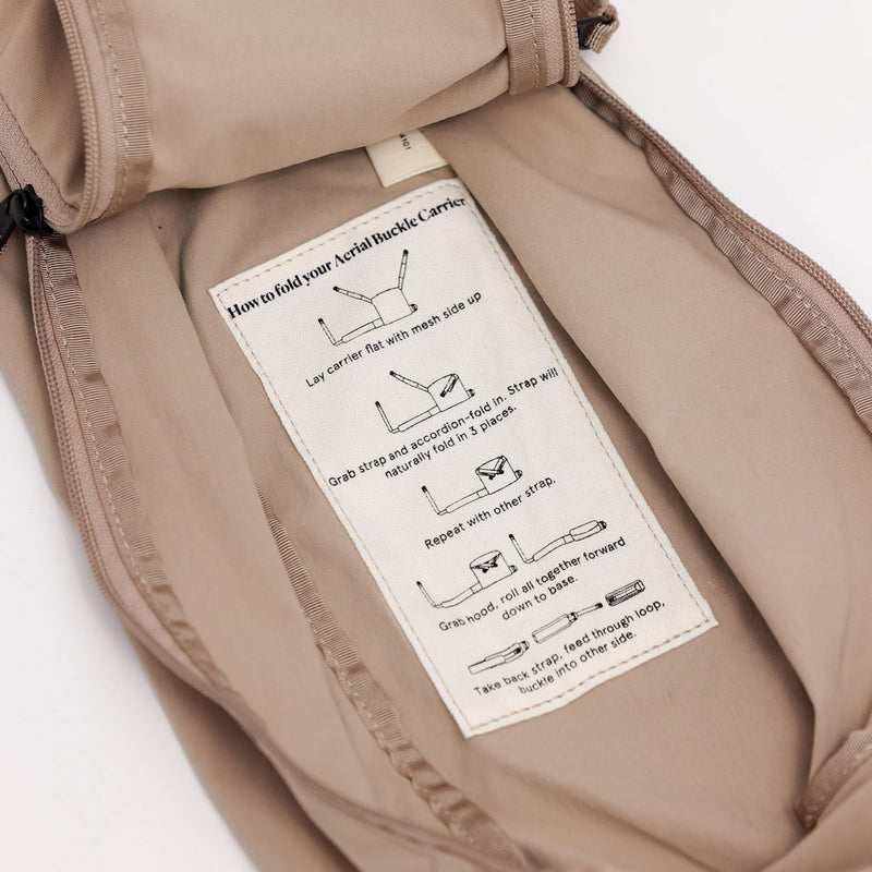 WildBird - Aerial Carry Bag - for the Aerial Buckle Baby Carrier (Desert Lark) - Breathable, Lightweight, Durable - Quick Drying, Moisture Wicking - Polyester, Nylon, Spandex - Baby Bag, New Mom Gifts Desert Lark