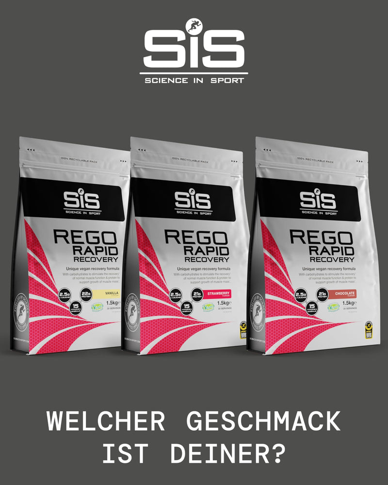[Australia] - Science in Sport Rego Rapid Recovery Powder 1.5kg Chocolate Vegan - Regenerating Drink Powder with Carbohydrates, Proteins, Electrolytes, Vitamins and Minerals, Supports Effective Training 30 Servings (Pack of 1) 