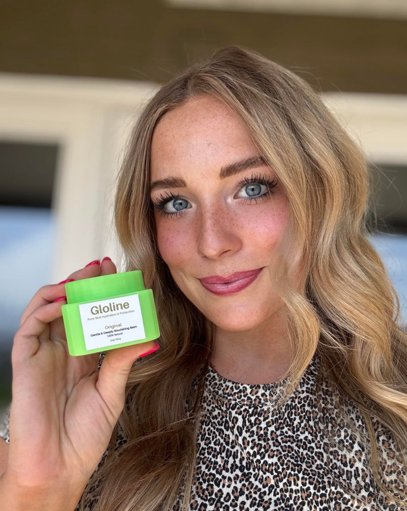 Gloline Original – Natural Skin Superfood Balm for Face & Body with Squalane, Shea Butter, Vitamin E Oil for Skin Nourishment + 6 Antioxidant-Rich Botanicals | Nourishing Face and Body Moisturizer