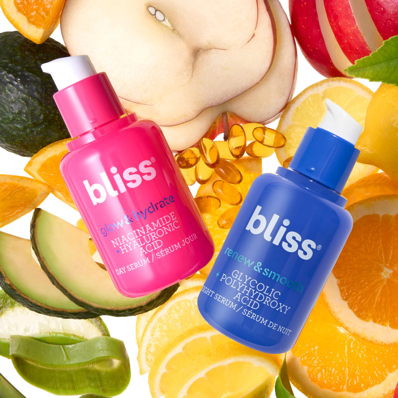 Bliss Radiant Serum Trio - Vitamin C Brightening Face Serum Set - Daily Use