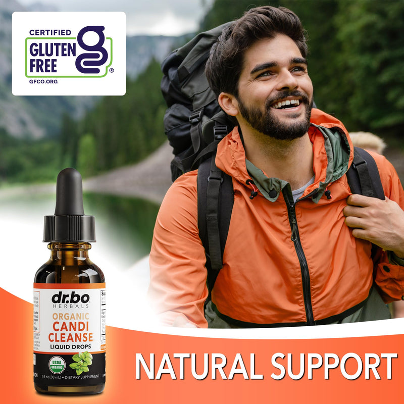 [Australia] - Candi Cleanse Support Supplement Drops - Organic Oregano Oil Drops Liquid & Black Walnut Wormwood - Extra Strength Overgrowth Balance Complex, Natural Oral Gut Cleanser Detox Health Supplements 1 oz 