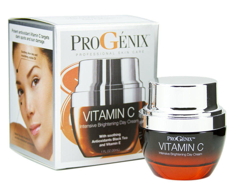 Progenix Vitamin C Face Cream Moisturizer Skin Care Facial Lotion, Potent Vitamin C Gel Cream For Face Targets Dry Skin, Age Spots, Wrinkles, Hyperpigmentation, & Sun Damaged Skin, 1 Oz 1 Ounce (Pack of 1)