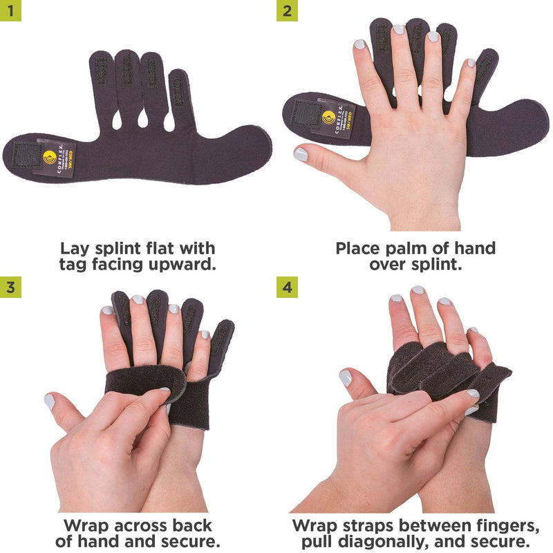 BraceAbility Ulnar Deviation & Drift Hand Splint | MCP Knuckle Joint Support Brace for Rheumatoid Arthritis & Tendonitis Pain Relief, Finger Straightener & Stretcher Glove - S (SM/MED) Left Small Left