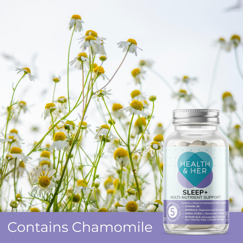 Health & Her Sleep+ Supplements for Women - Women's Multivitamin with Lavender, Chamomile & Magnesium - Vegan, Gluten-Free - 2 Month Supply, 60 Capsules 30 count (Pack of 2)