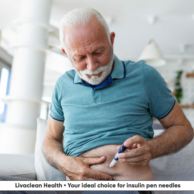[Australia] - (150 Ct) LivaClean Health Pen Needles for Insulin - 32G x 4mm (5/32"), Universal Fit for Most Pen Injectors, Diabetic Needles, Individually Packaged, Safe and Convenient Use 