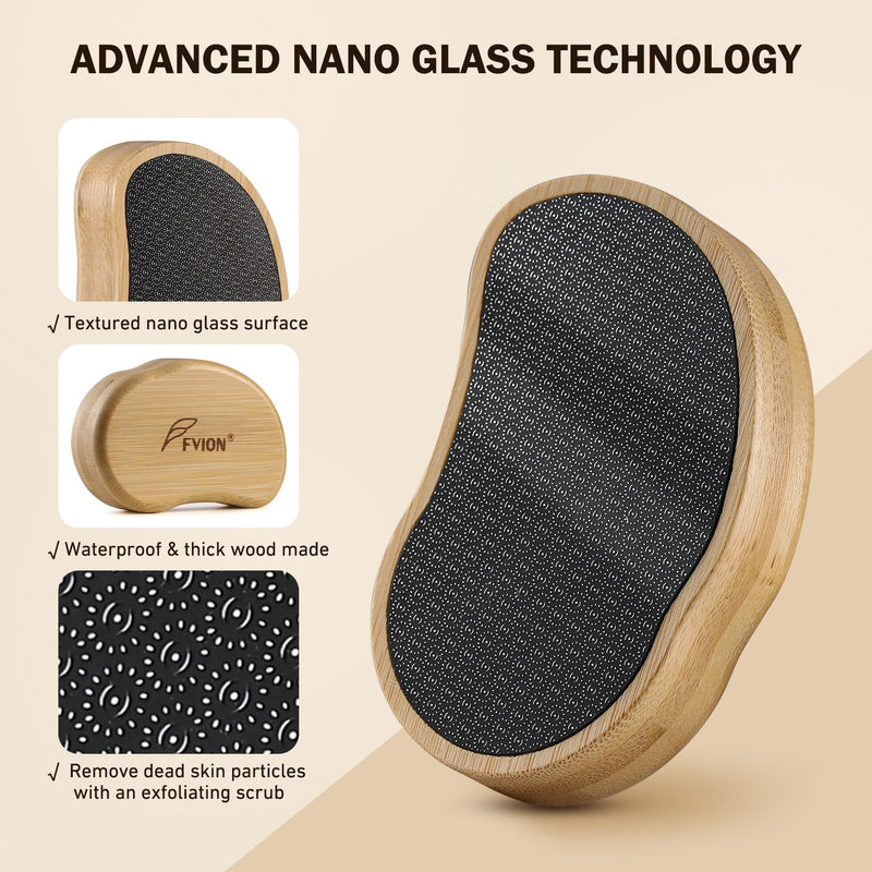 [Australia] - FVION Nano Glass Callus Remover, Callus Removal Foot, Callus Removal Wet & Dry, Professional Callus File Foot Care, Highly Effective Callus Rasp Velvety Soft Feet Yellow 