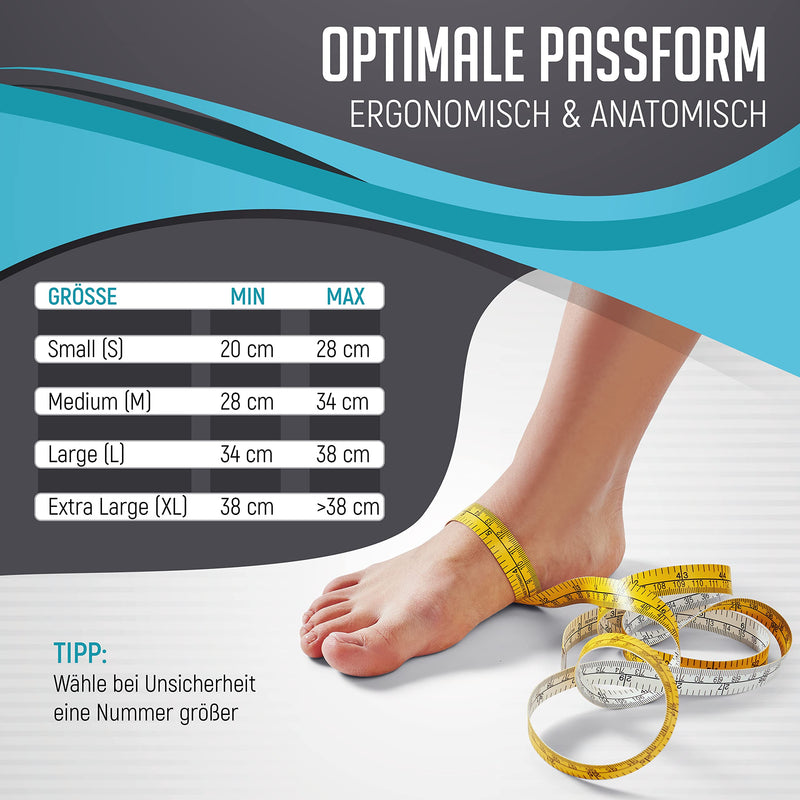 [Australia] - KINETIC EVOLUTION elastic foot bandage for men and women. Ideal for sports such as tennis and running. Adjustable, comfortable and durable, can be used left and right. (L, Black) L 