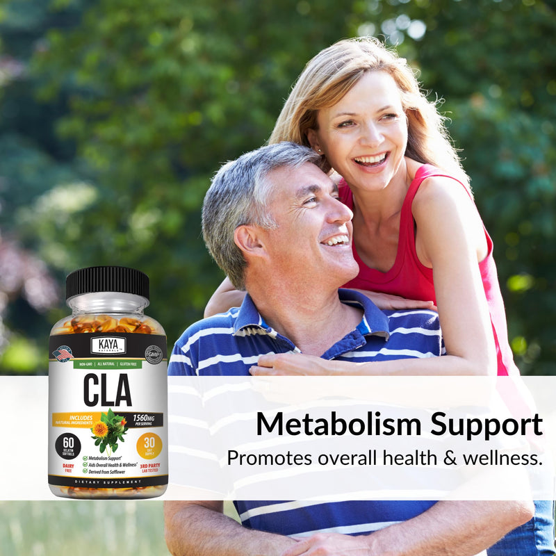 [Australia] - Kaya Naturals CLA Capsules ‚Äì Conjugated Linoleic Acid ‚Äì Non-GMO & Gluten-Free (60 Count (Pack of 1)) 60 Count (Pack of 1) 