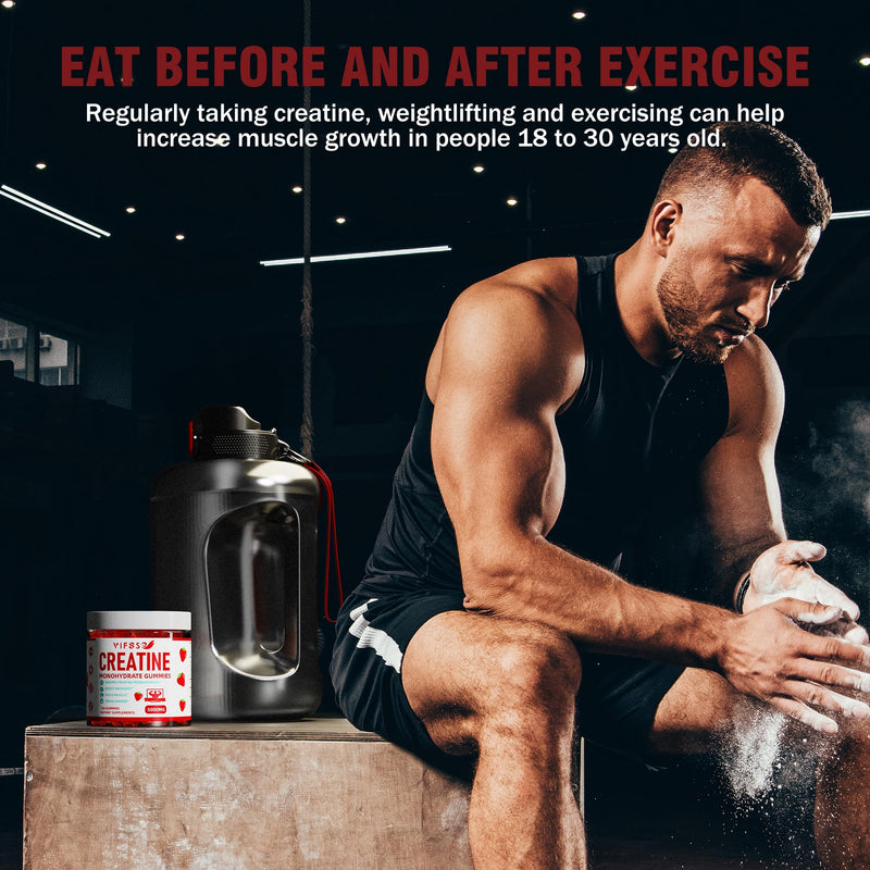 [Australia] - Creatine Monohydrate Gummies 5 g for Men & Women, 120 Sugar Free Gummies with 200 Mg Magnesium Glycinate, 200 Mg L-Threonate for Muscle Support, Energy Boost 120 Count (Pack of 1) 