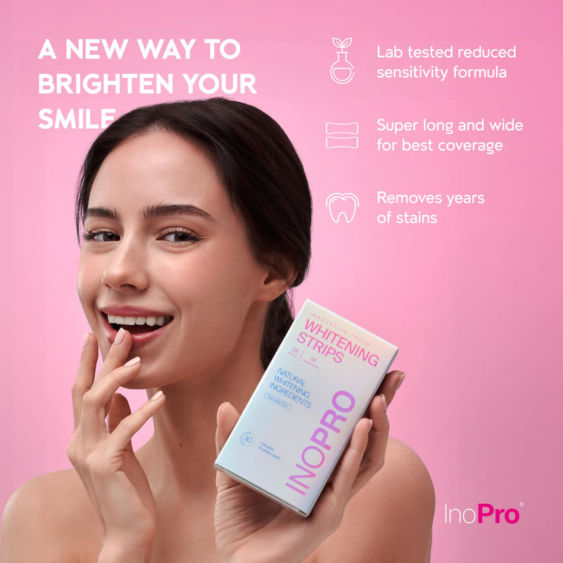 [Australia] - Teeth Whitening Strips 14 Treatments - Peroxide Free - Whitening Without The Harm - Deep Stains Removal - Whitening for Sensitive Teeth - 28 Strips 28 Count (Pack of 1) 
