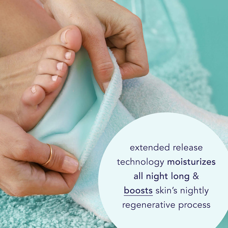 [Australia] - Barefoot Scientist Sleep On It Overnight Moisturizing Gel Socks, Nourish Your Feet (Teal) Teal - 1 Pack 