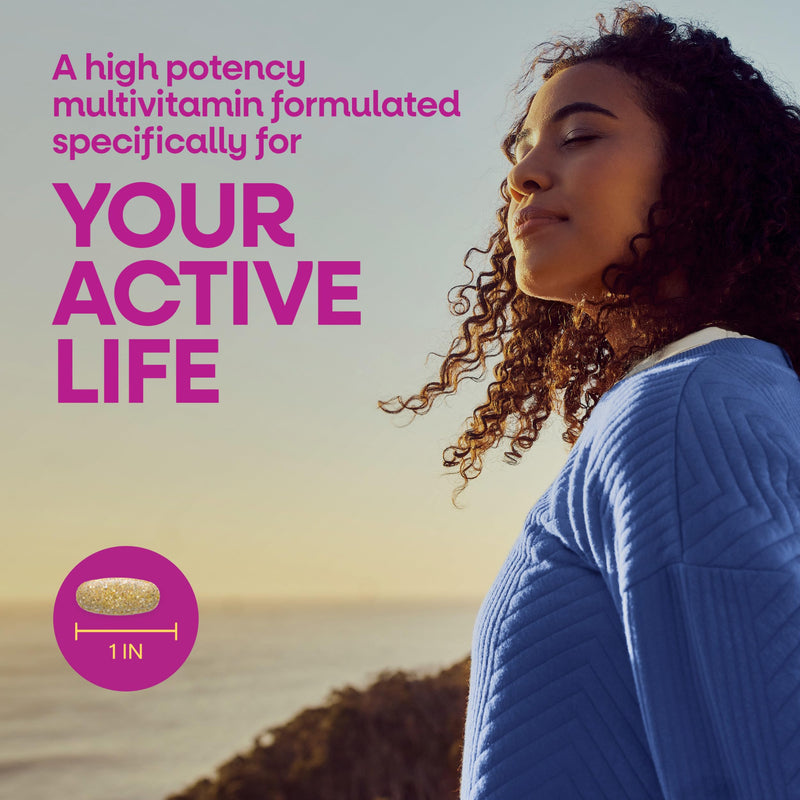 Nature's Way Alive! Women's Ultra Multivitamin, High Potency, 60 ct | Complete Daily Women's Vitamins, Promotes Energy Metabolism and Muscle Function*, Vitamin A, C, D, Methylated B12 60 Count (Pack of 1)