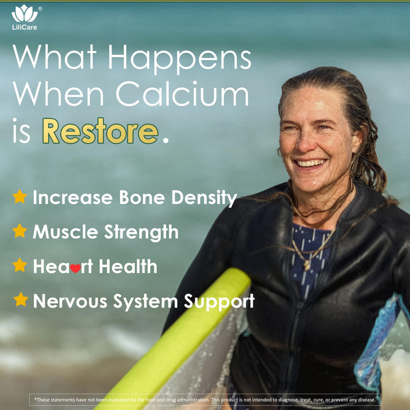 Plant Based Calcium Gummies 600mg with Vitamin D3 K2, Magnesium, Zinc for Bone Strength, Sugar Free Calcium Supplements for Women & Men (Certified Vegan) from Sustainably Organic Red Algae - 60 Counts 60 Count (Pack of 1)