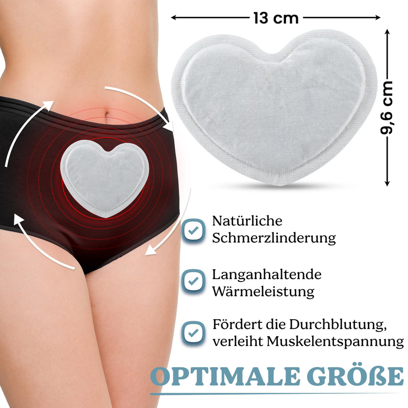 [Australia] - Heatbelle Empower® - Self-adhesive heat patches for periods, back, neck, shoulders, menstrual pain, period cramps, sore muscles - 12h deep heat - box of 10 or 30, 10 pieces 