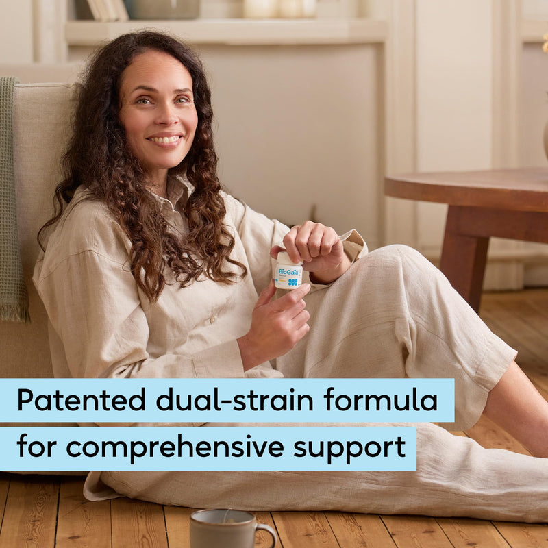 BioGaia Gastrus Probiotics for Gut Health | Bacterial Cultures with L. Reuteri to Balance Gut Flora | Dual Strains of Patented Lactobacillus Reuteri | 30 Chewable Supplement Tablets - Mandarin Flavour