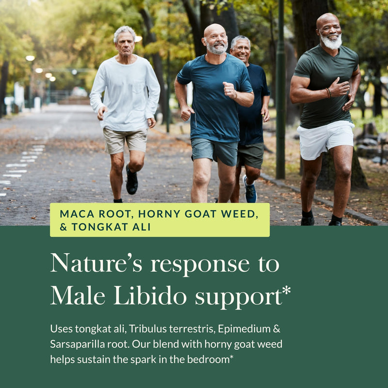 [Australia] - Gaia Herbs Male Libido - Herbal Supplement with Saw Palmetto, Horny Goat Weed, Maca & Oats - Supports Stamina, Vitality & Hormone Balance for Men - 120 Vegan Liquid Phyto-Capsules (30-Day Supply) 120 Count (Pack of 1) retail_packaging 