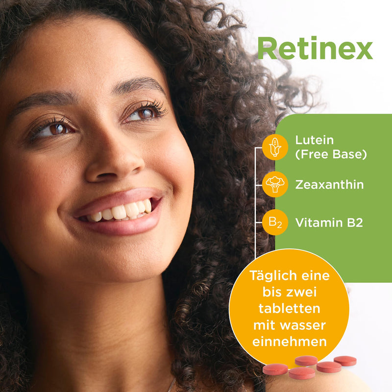 [Australia] - Healthspan Retinex | High-quality eye care with lutein & zeaxanthin | Supports vision & promotes long-term eye health | Vegan | 60 tablets 