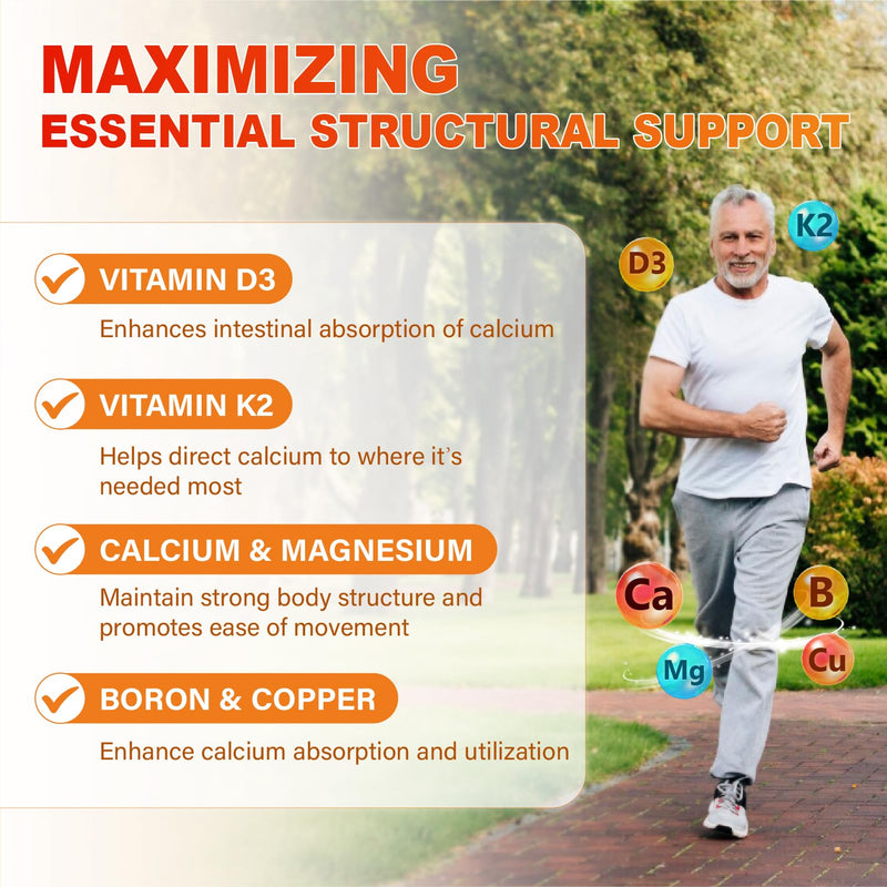 [Australia] - Calcium 1200 mg with Vitamin D3 Gummies for Adults - Calcium Citrate with Vitamin D3 K2, Magnesium, Zinc, Boron, Copper and Ashwagandha - Extra Absorption Calcium Supplement for Women Men Orange 60 Count (Pack of 2) 