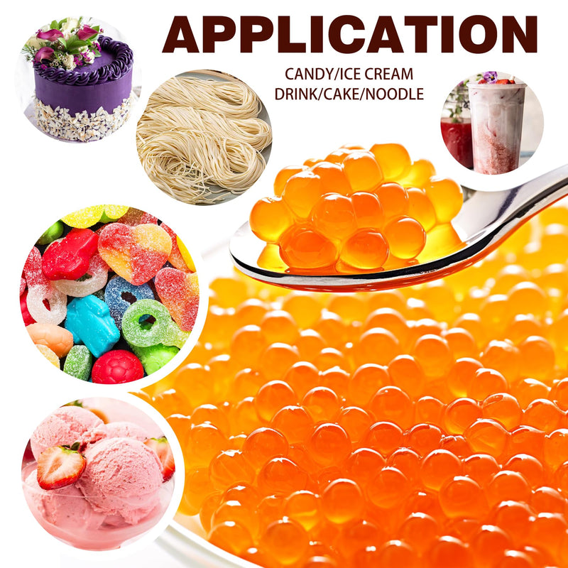 [Australia] - Sodium Alginate Powder - 4oz Pure Sodium Alginate Food Grade Thickener Powder, Natural Gelling Agent for Desserts, Caviar Spheres Making, Ice Cream, Meatloaves, Vegan Stabilizer for Baking, Thickening 