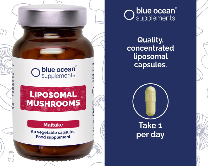 Maitake – World’s First and Only Powerful Liposomal Mushroom Technology – 60 Capsules – 60 Days’ Supply – Take 1 Per Day – Vegan – Gluten Free