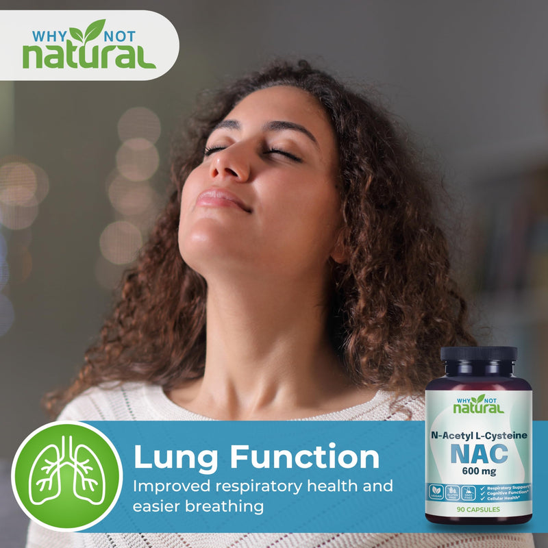 [Australia] - NAC Supplement 600 mg, N-Acetyl Cysteine Capsules, Pure N-Acetylcysteine, No Filler 