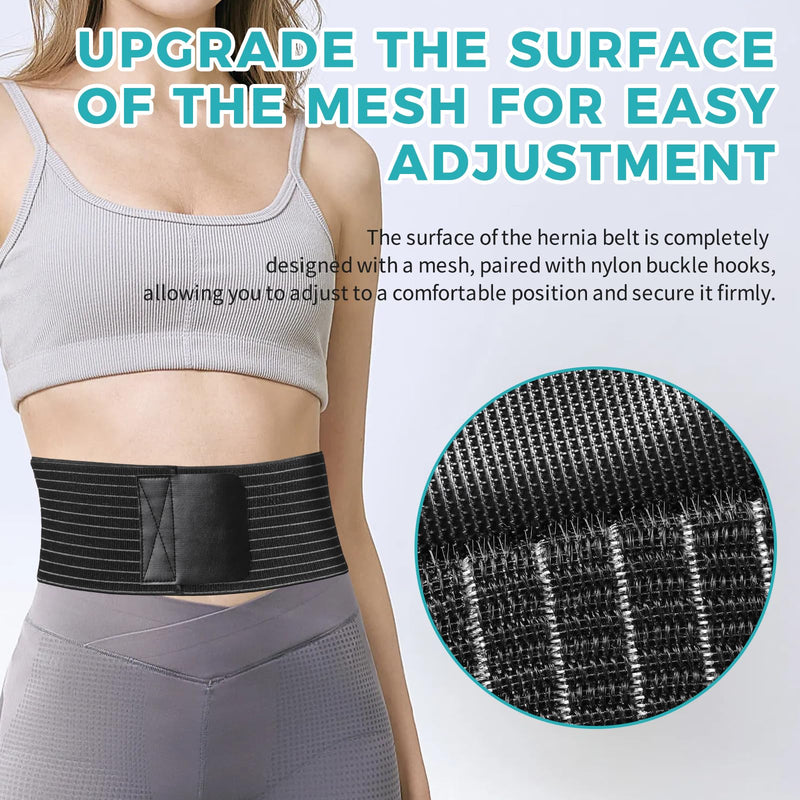 Umbilical Hernia Belt for Men and Women,Abdominal Support Binder with Compression Pad, Belly Button Umbilical Hernia Belts for Men(XXL) XX-Large