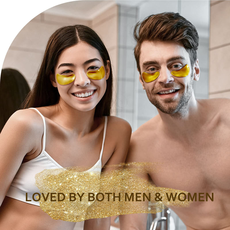[Australia] - Under Eye Patches (30 Pairs), 24K Gold Under Eye Mask for Puffy Eyes, Dark Circles,Bags and Wrinkles with Collagen,Relieves Pressure and Reduces Wrinkles,Revitalises and Refreshes Your Skin 