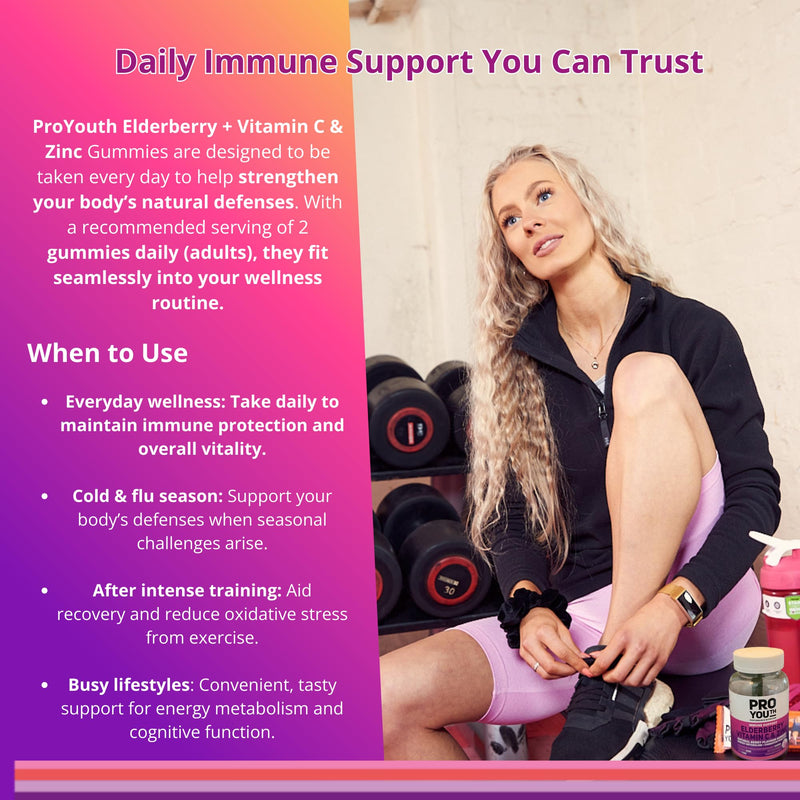 Nutrition Tripple Boost Immune Support Vitamin C, Zinc and Elderberry Gummies | Antioxidant Defense | Adults & Children | Berry Flavour | Vegan, Low Sugar | ISO Certified | 60 Gummies