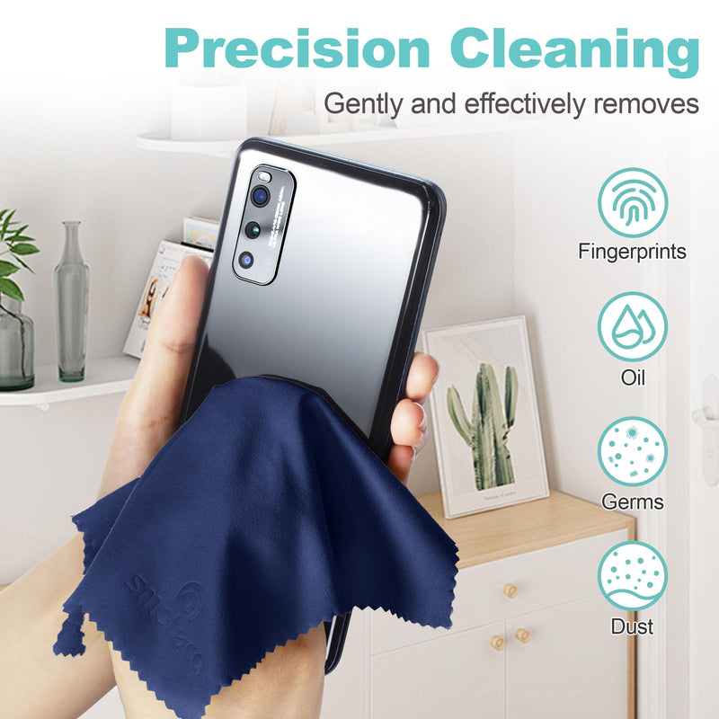 [Australia] - SmoTecQ Premium Microfiber Cleaning Cloths (6-Pack) ‚Äì Ultra-Soft, Scratch-Free Cloths for Eyeglasses, Sunglasses, Camera Lenses, Screens & More ‚Äì Washable & Reusable (6 Pack) 6 Pack 