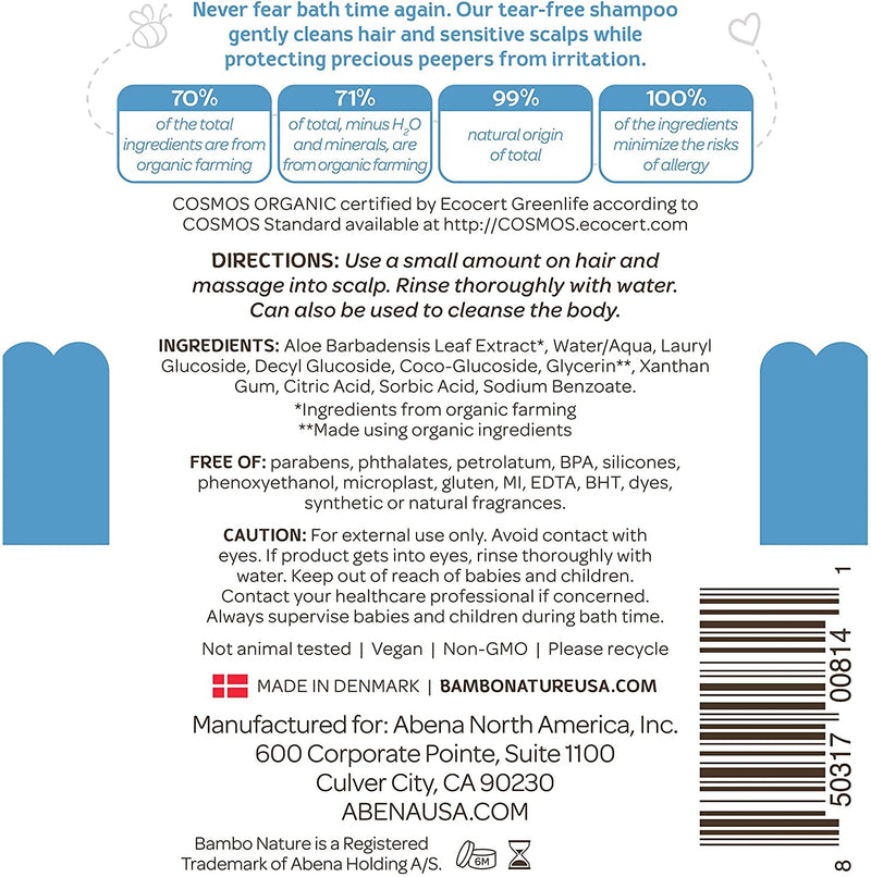 [Australia] - Bambo Nature Tear Clear Baby Shampoo, 16.9 fl oz Bottle, 1 Count 16.9 Fl Oz (Pack of 1) 