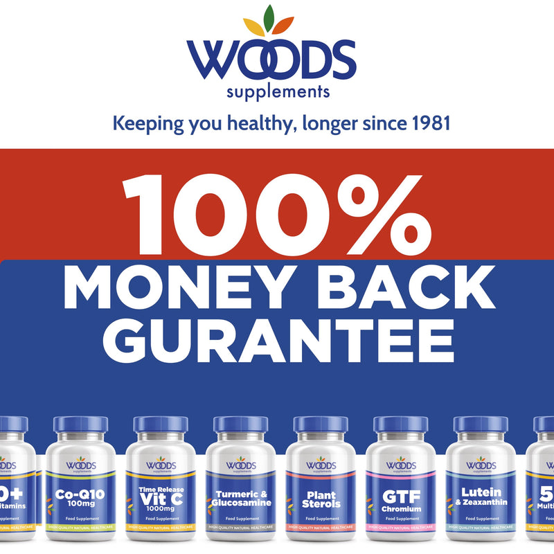 Glucosamine 500mg & Chondroitin 400mg (90 Tablets) from Woods Supplements | Dual Supplement Formulation | 16% Preparation Tablets 90