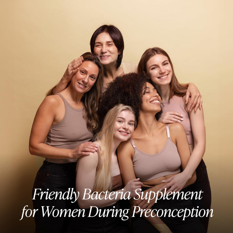 Zita West Femceive Friendly Bacteria Supplement for Women - Pre-Conception Daily Support, 1 Billion CFU, 3 Lactobacillus Strains, Vegan Capsules - 34 Day Sup