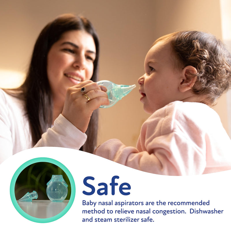 [Australia] - Dr. Talbot's Nasal Aspirator for Babies - Silicone - with Storage Case - Blue Elephant 