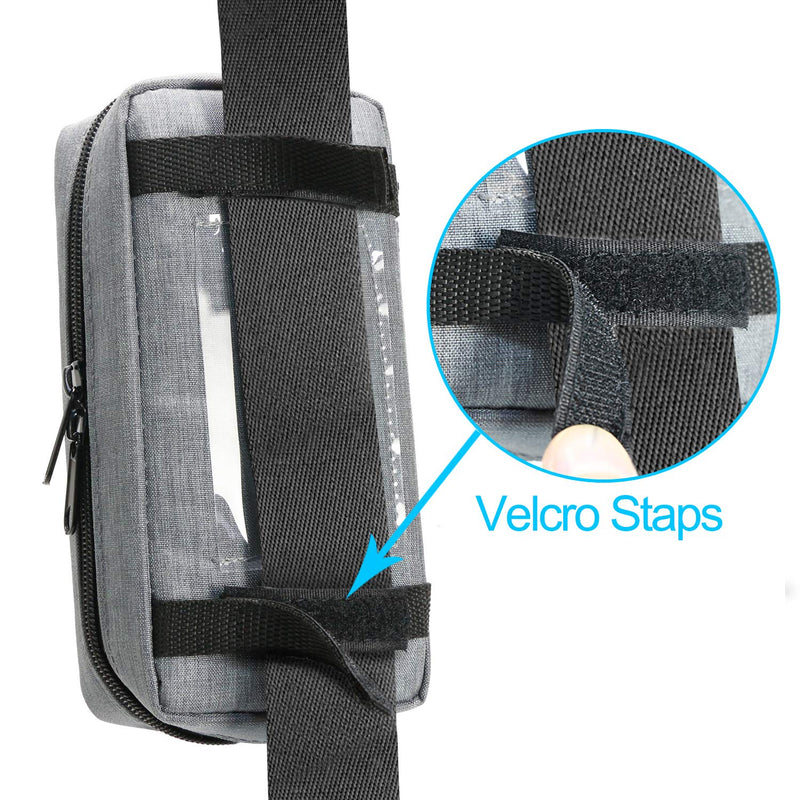 [Australia] - YOUSHARES Insulin Cooler Bag Travel Bag - Medication Diabetic Insulated Portable Cooler Bag for Insulin Pen and Diabetes Cooler Bag, Gray Insulin Bag Grey 