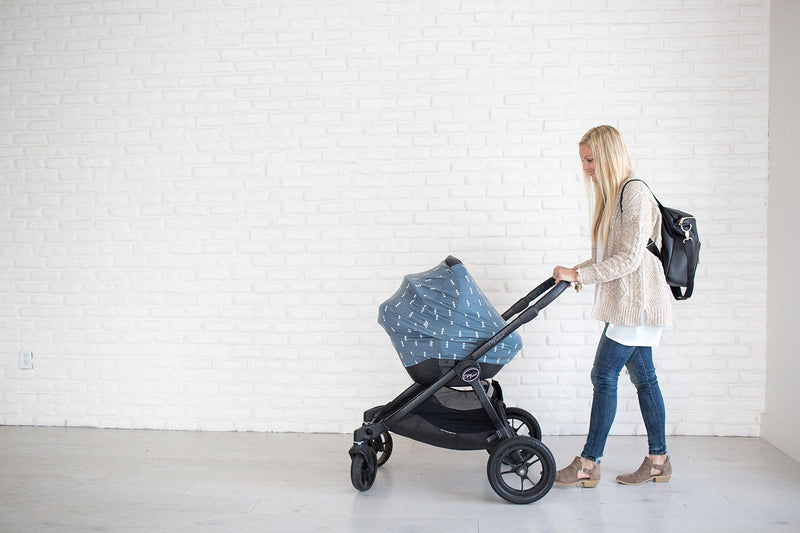 [Australia] - Copper Pearl Multi-Use Cover: Car Seat Covers, Nursing Cover, and Stroller Cover for Sun - Stretchy Fabric, All-Season Use, Stylish Designs, Easy Access for Moms - North 