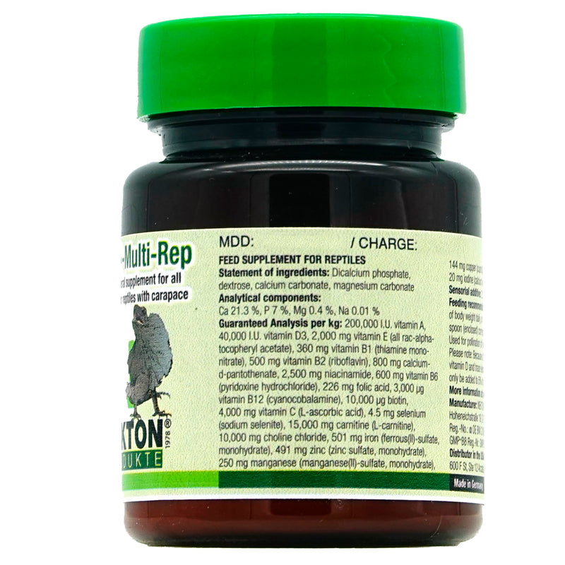 Nekton Multi-Rep Vitamins and Minerals for all Reptiles, 35gm,white 35gm / 1.23oz - PawsPlanet Australia