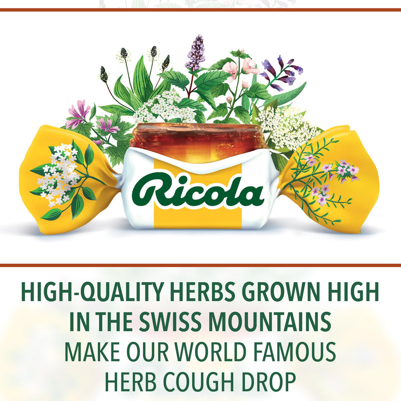 [Australia] - Ricola Sugar Free Swiss Herb Cough Drops, 45 Count, Cough Suppressant & Throat Relieving Drops with Naturally Sourced Menthol, Pleasing Taste for Coughs & Throat Irritation Symptom Relief 