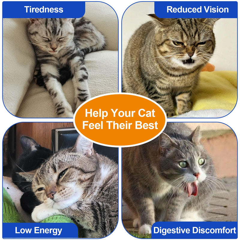 Taurine for Cats, Taurine Powder for Cats 200g, Essential Amino Acid Supplement for Cat - Heart, Vision Health, Digestive & Daily Vitality Support for All Ages, Easy-to-Mix