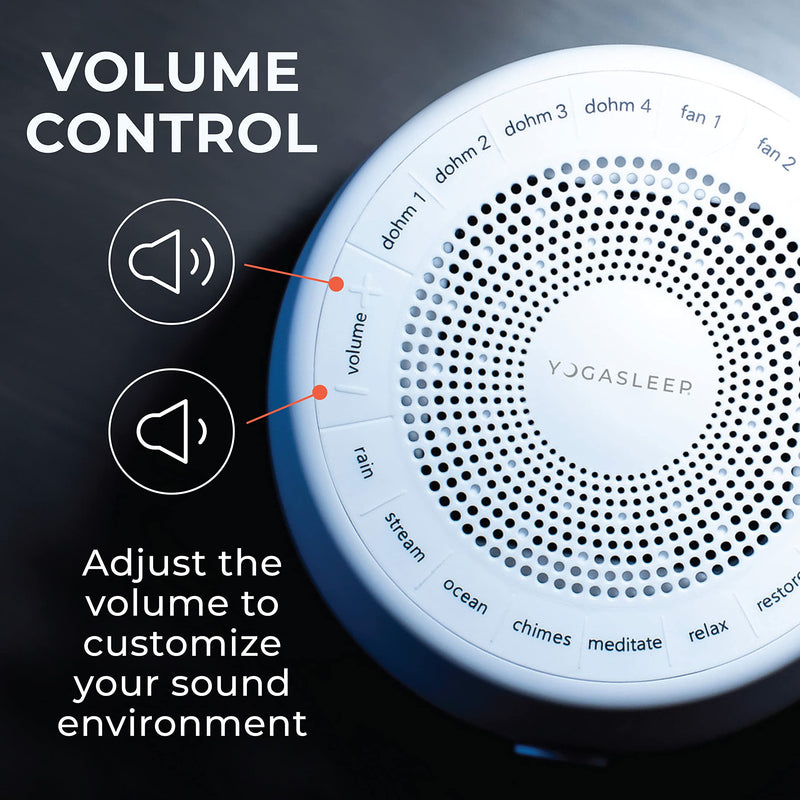 [Australia] - Marpac Yogasleep Whish White Noise Sound Machine 16 Natural Nature & Soothing Sounds with Volume Control, 1.3 kg, White 