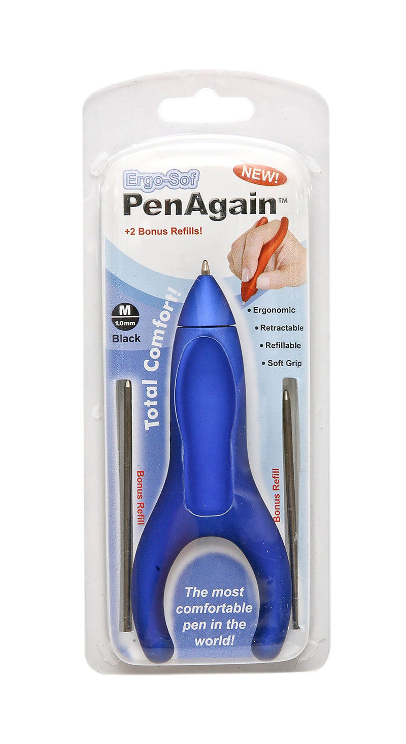 [Australia] - ErgoSof Pen Ehlers-Danlos Arthritis Carpal Tunnel Pain Relief Blue (00021) 1 Count (Pack of 1) 