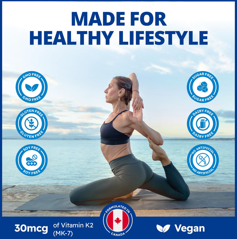 CanPrev Vitamin K2 Liquid Drops, 30mcg MK-7 Per Drop, 15ml | K2VITAL MK-7, MCT Oil Base, Supports Strong Bones and Heart Health, Pairs with Any D3, 300 Servings, Vegan