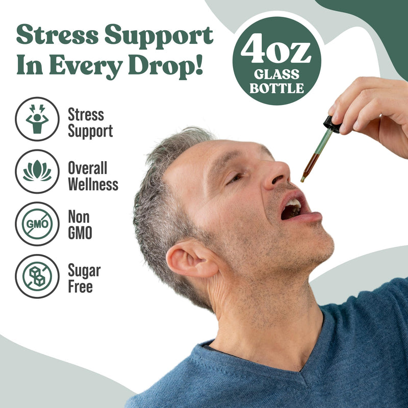 [Australia] - Rejuvica Health Active Holy Basil 4oz XL Super Size - Advanced Stress Support Supplement Drops - Holy Basil Leaves Liquid Extract - Vegan Sugar Free Non GMO Tincture 4 Fl Oz (Pack of 1) 